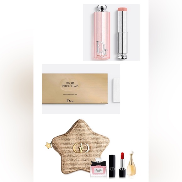 Dior Other - Dior Star Pouch Miss Dior Essence, Jadore, Rouge Dior Lipstick,Cotton pads,blush